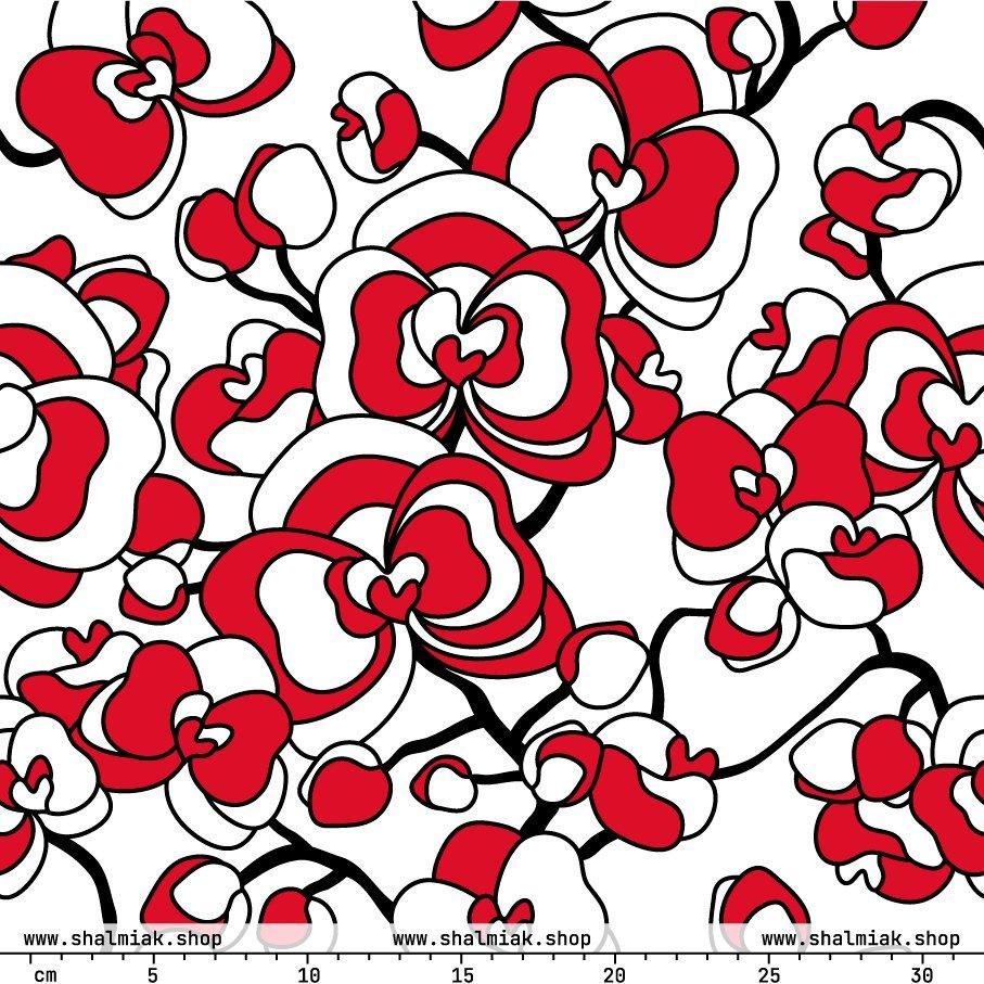 Fabric - JUBILEE simply red