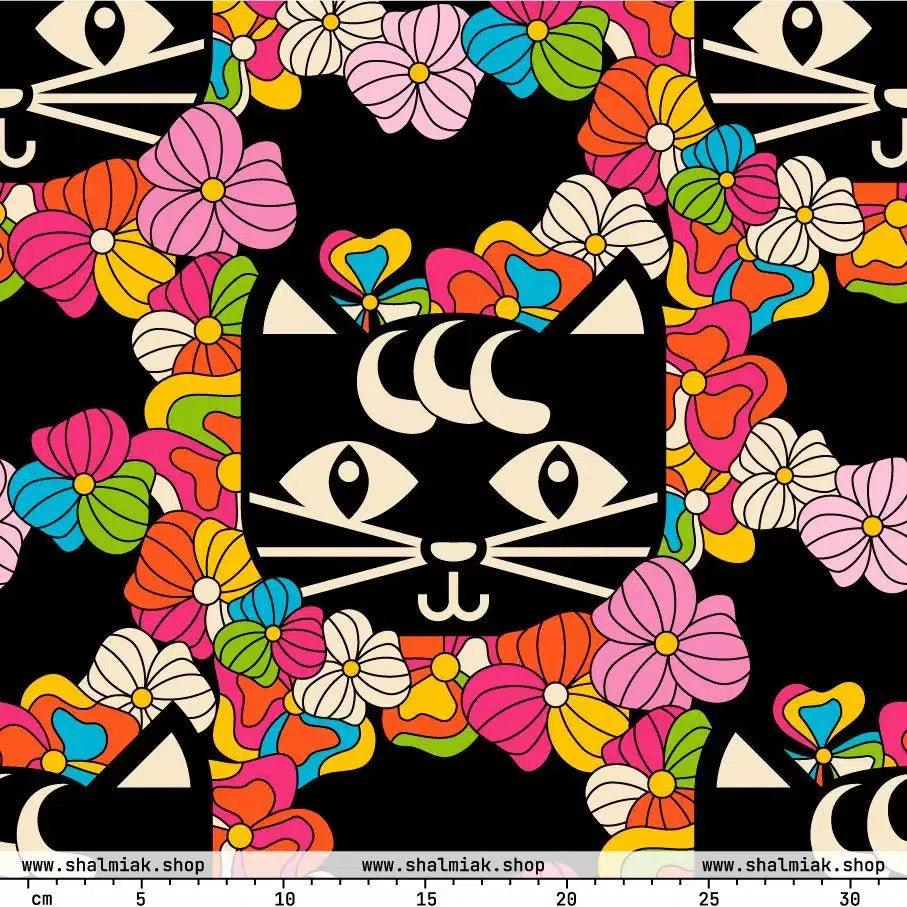 Fabric - MAGICAT black