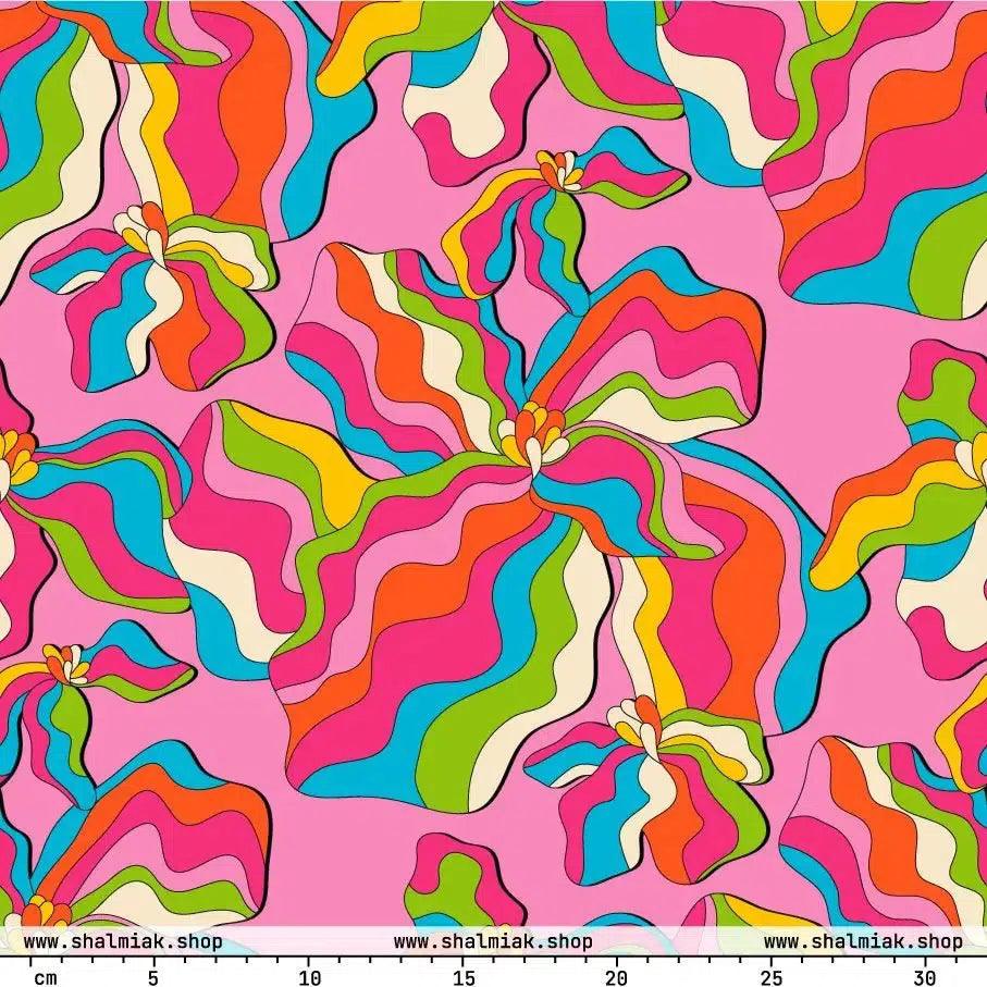 Fabric - SASSY IRIS pink