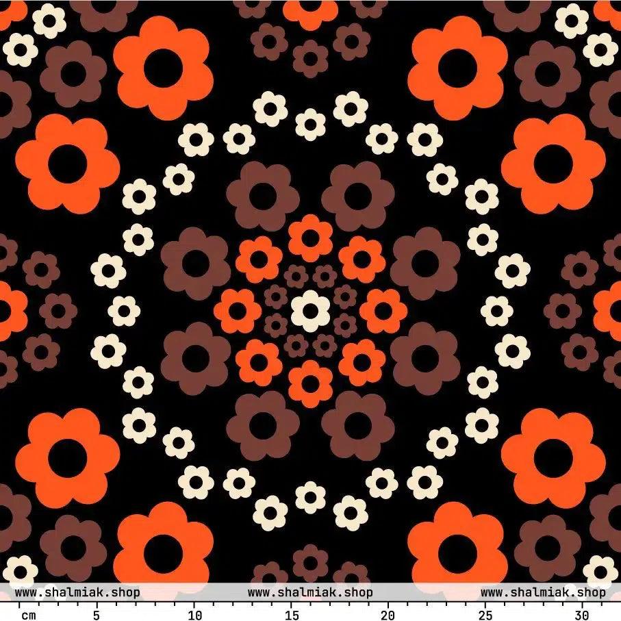 Fabric - YESTERDAY brown orange