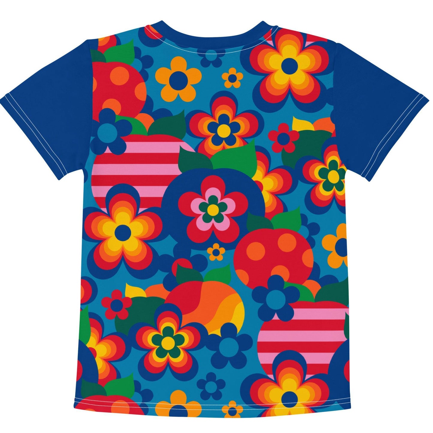 Kids' T-Shirt - APPLEMANIA blue - Fun Apple Print