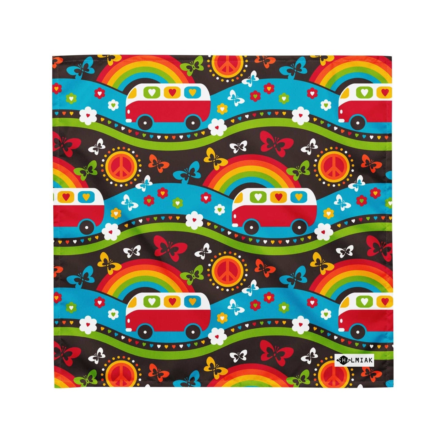 Bandana - HIPPIE DAY rainbow