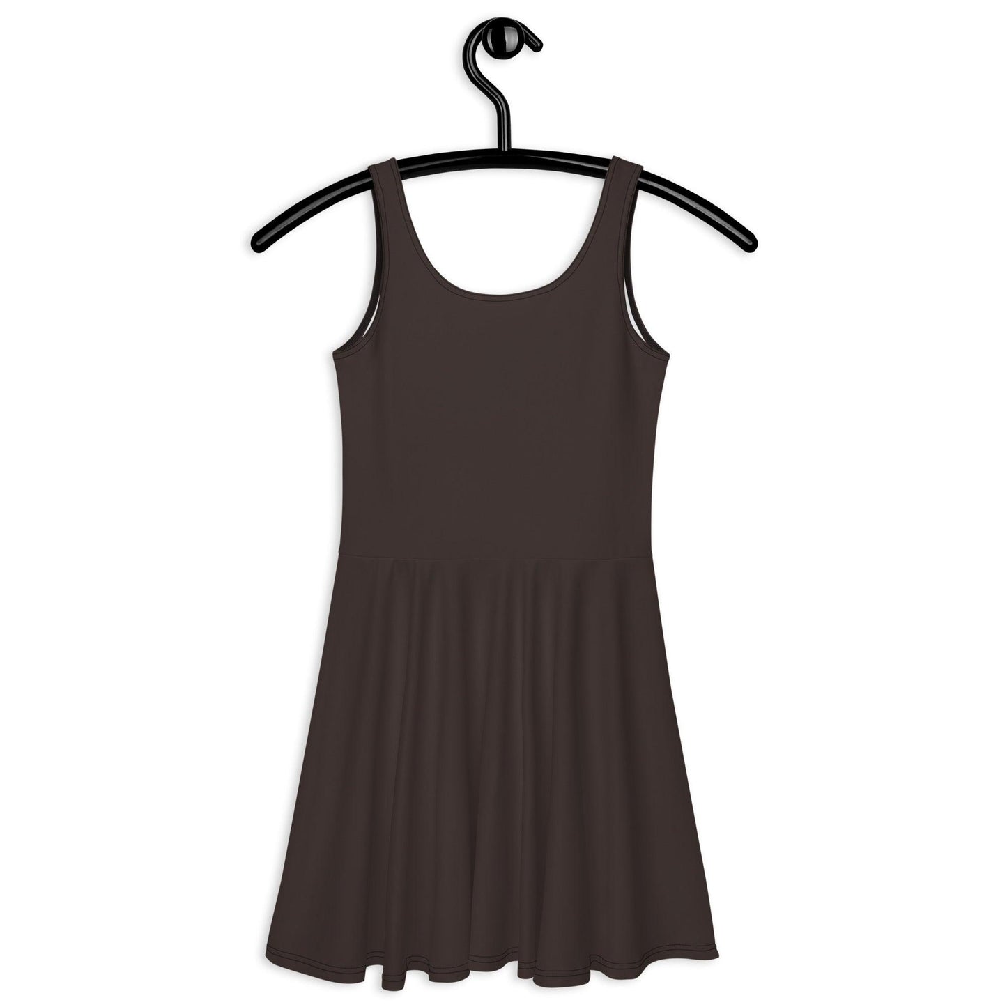 Skater Dress - BASIC darkbrown