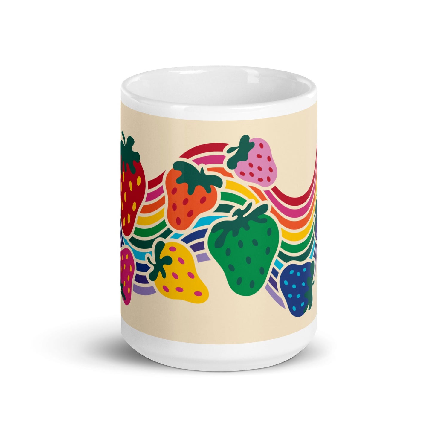 Mug - BERRYBOW light - Strawberry Rainbow Print