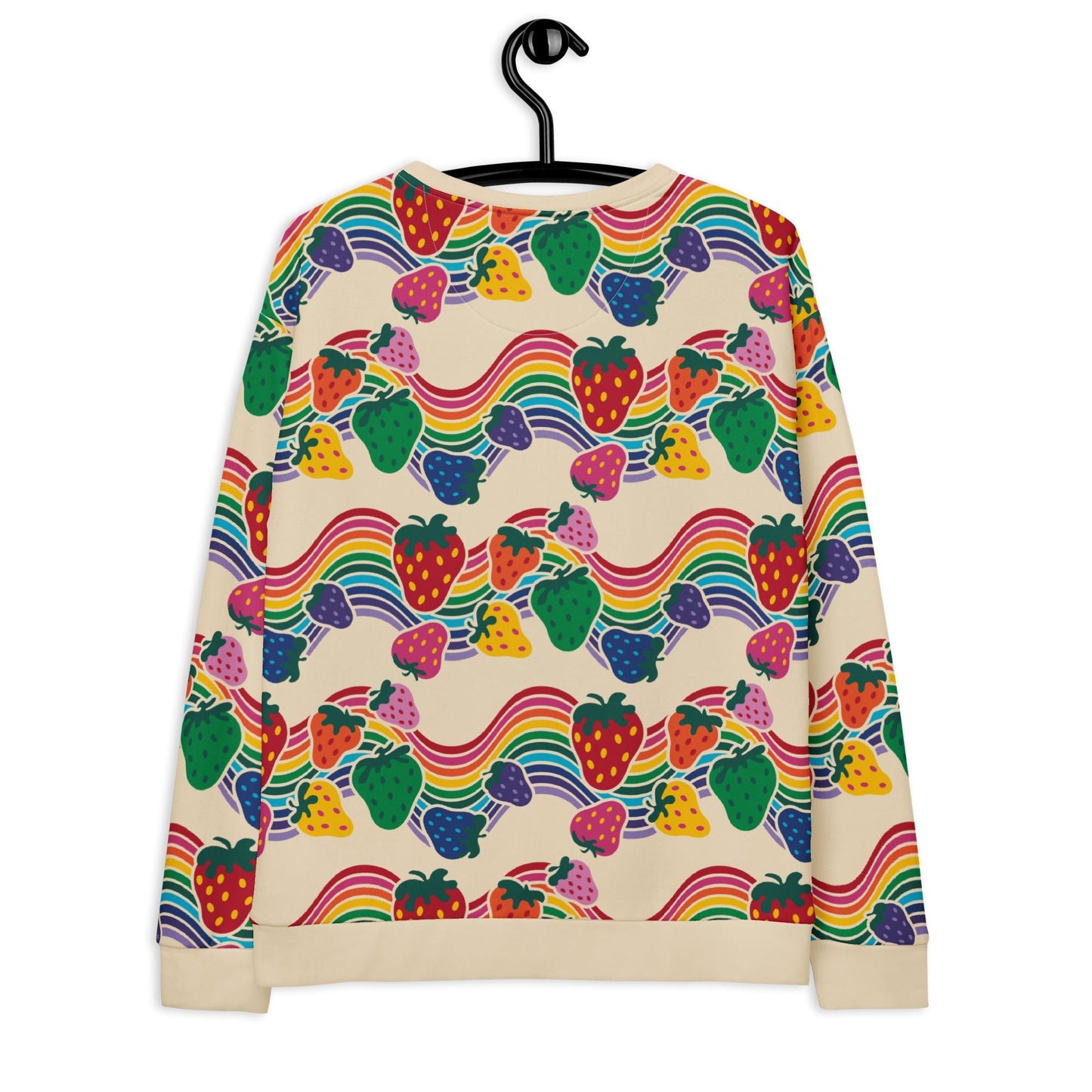 Sweatshirt - BERRYBOW light - Strawberry Rainbow Print