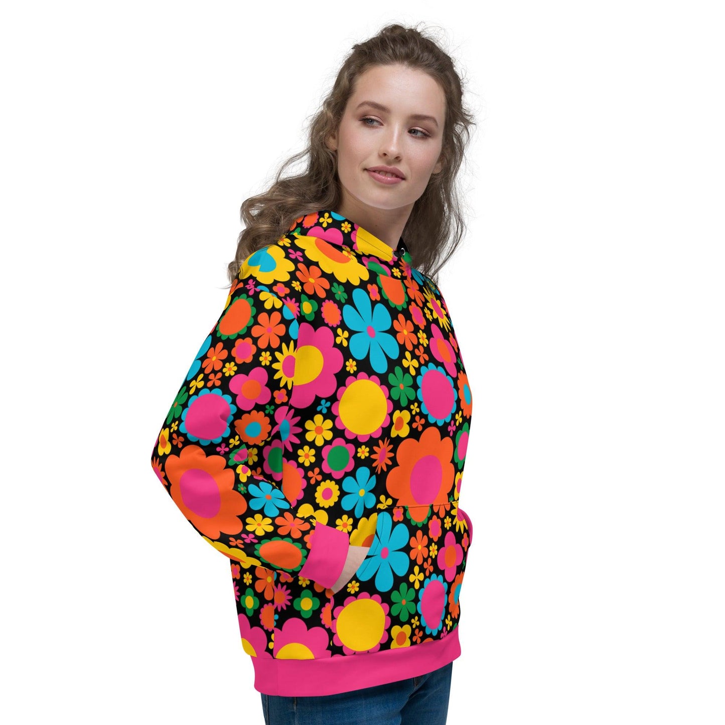 Hoodie - BLOOMPOP happy - Popping Bloom Print