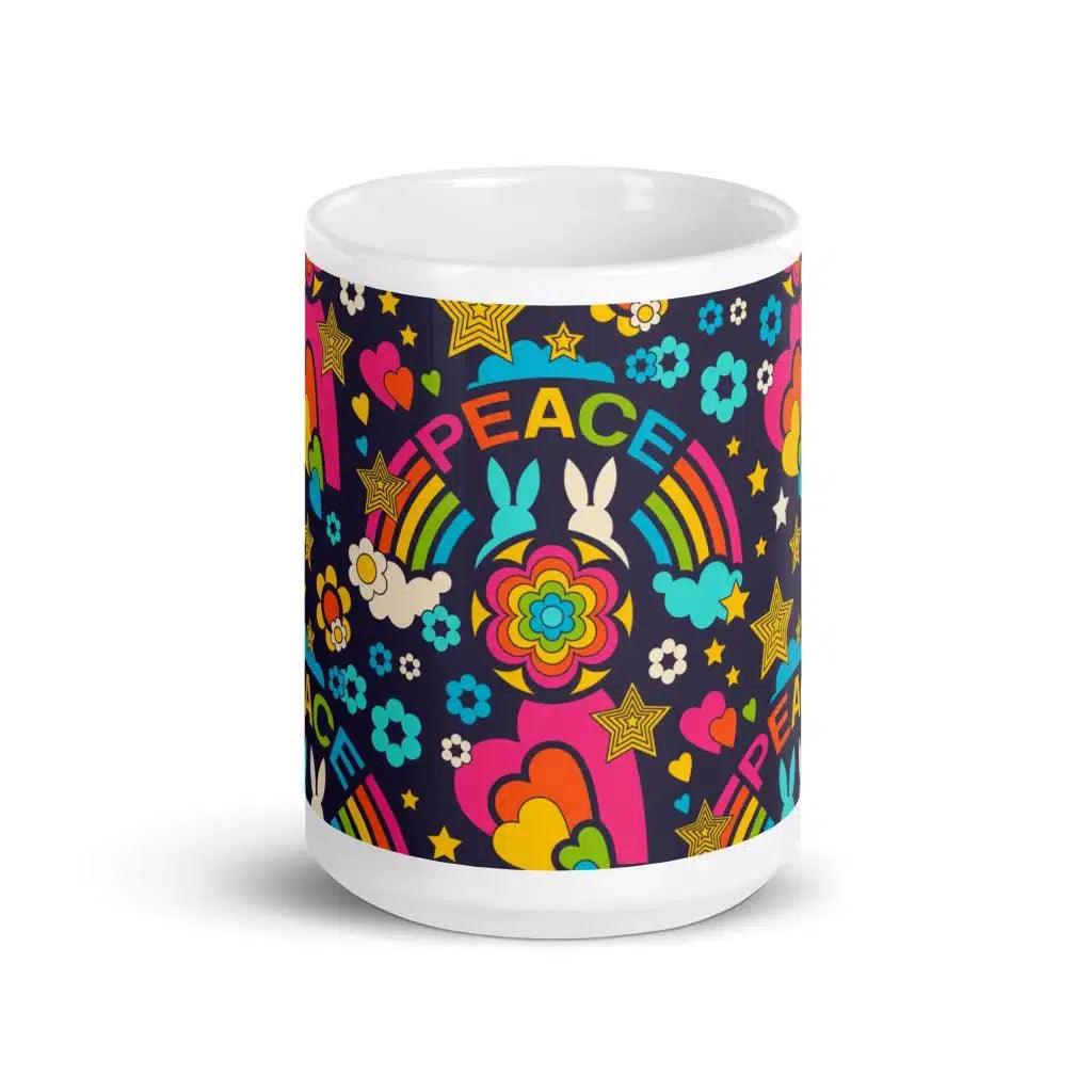 Mug - BUNNY PEACE dark blue