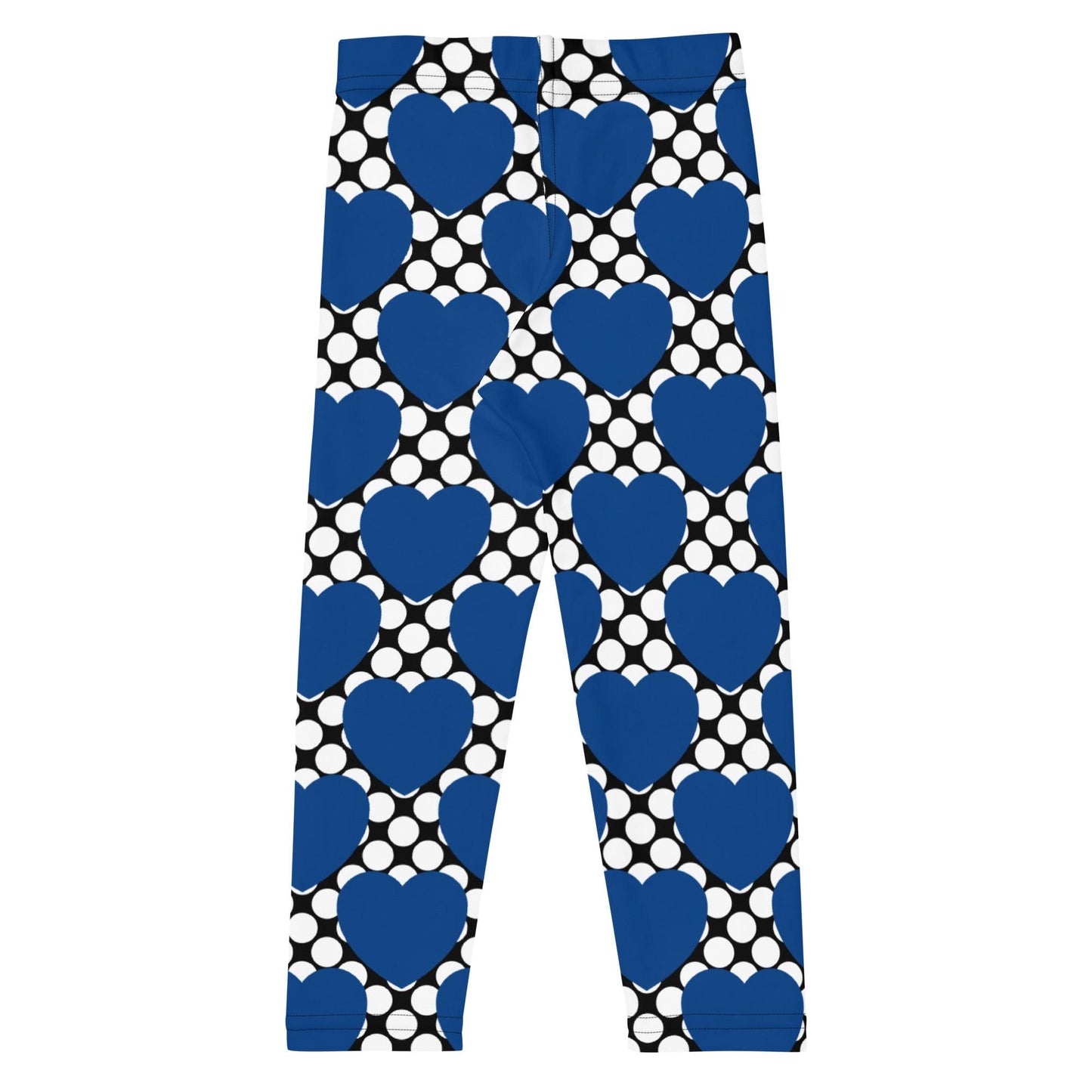 Kids' Leggings - ELLIE LOVE DOT blue black - Bold Heart Print