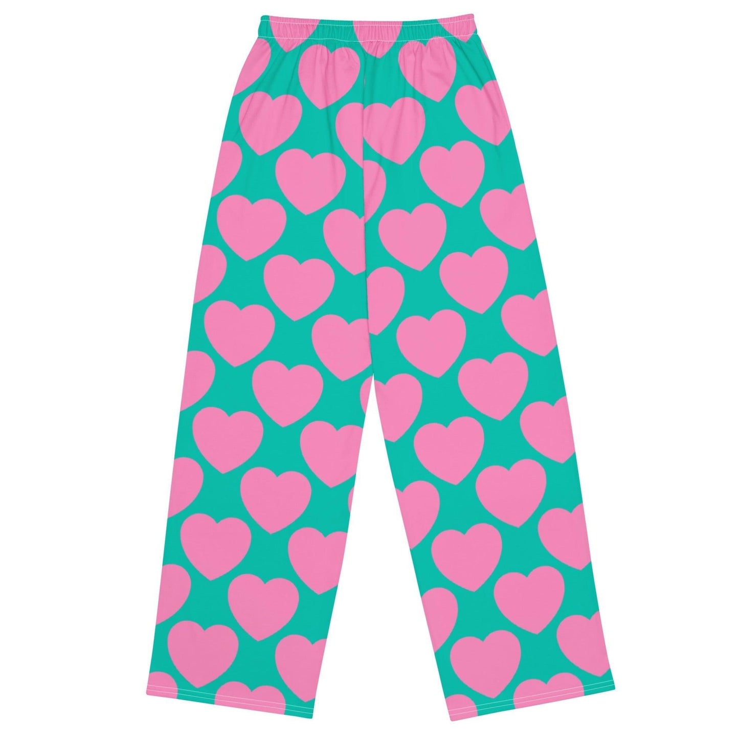 Pants - ELLIE LOVE pink mint - Bold Heart Print