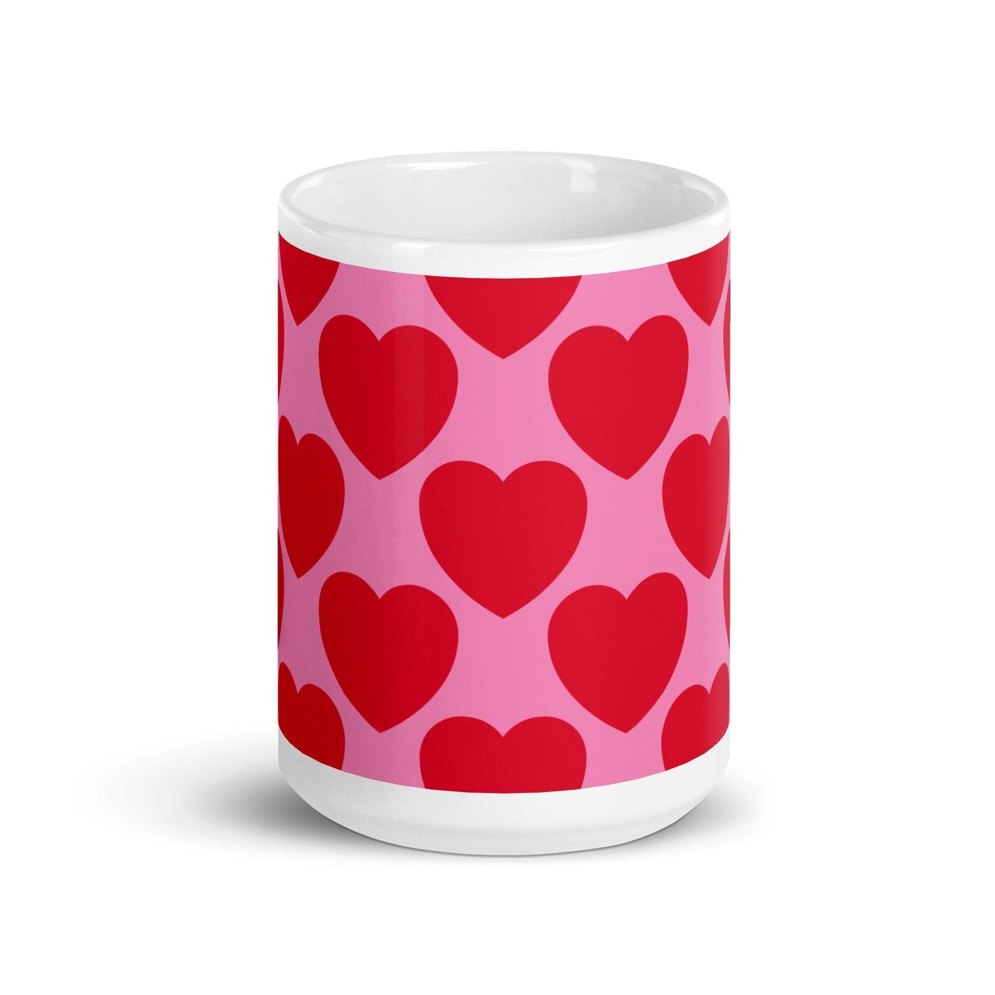 Mug - ELLIE LOVE red - Bold Heart Print