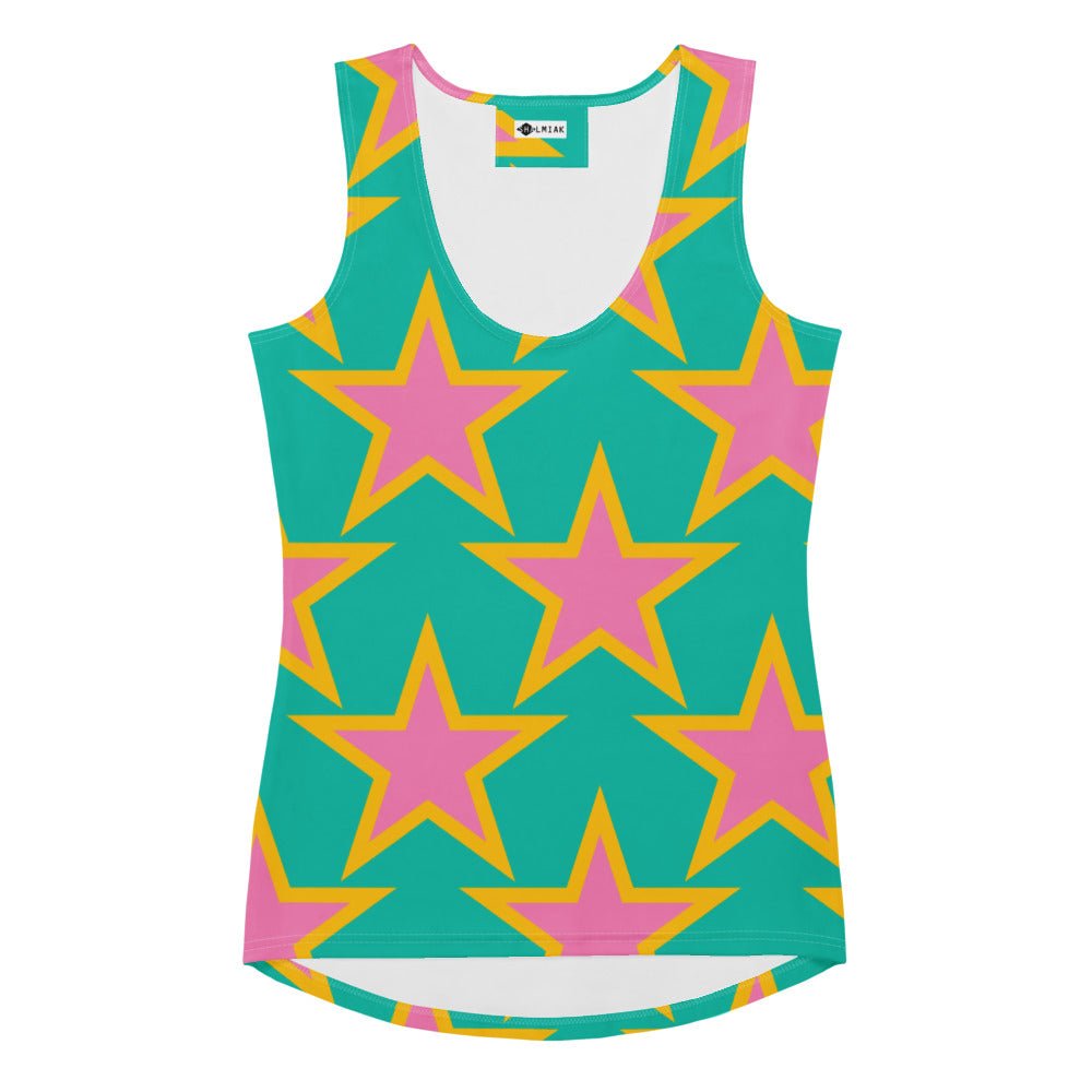 Tank Top - ELLIE STAR mint - Classic Flower Print