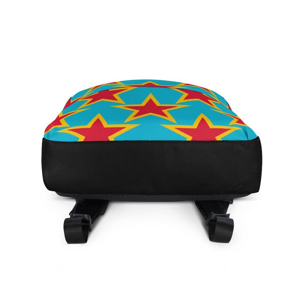 Backpack - ELLIE STAR turquoise - Classic Flower Print