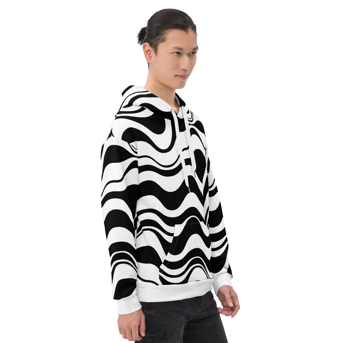 Hoodie - ENERGY WAVES black