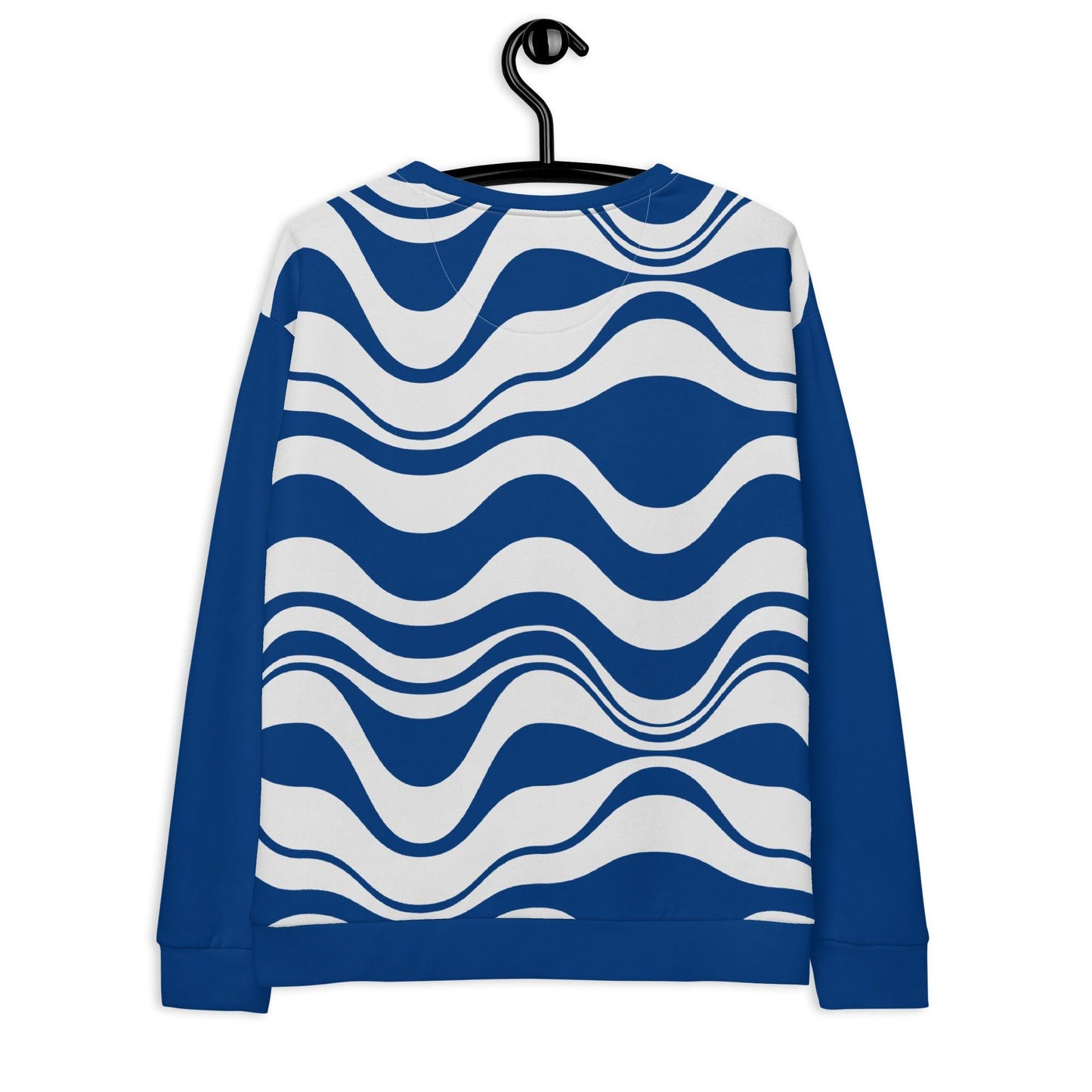 Sweatshirt - ENERGY WAVES blue - Wavy stripe print