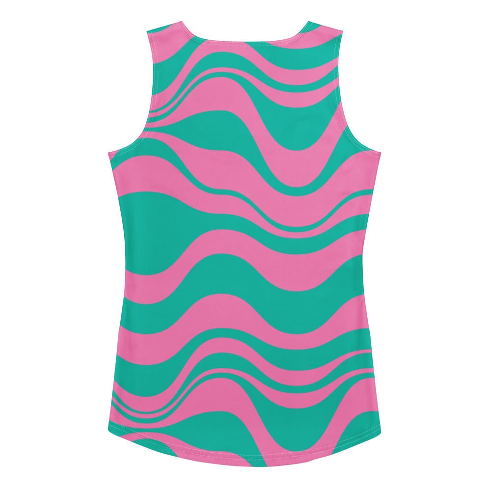 Tank Top - ENERGY WAVES pink mint
