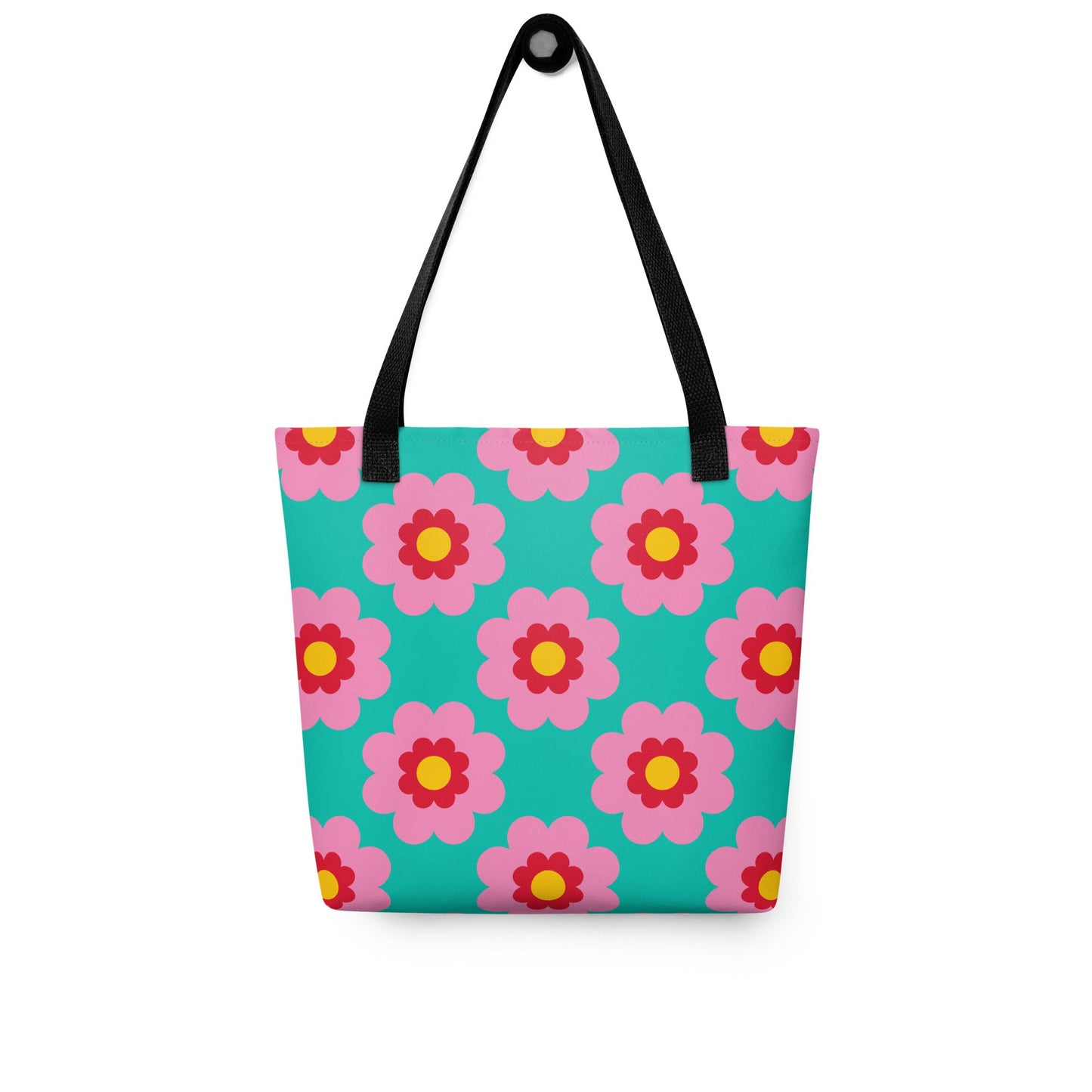 Tote Bag - FANCY BLOOM pink mint