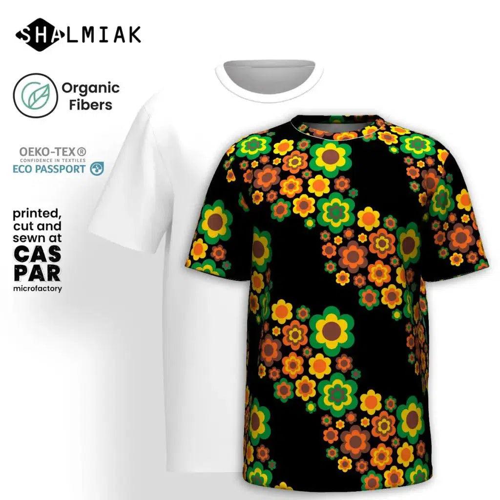 Organic Cotton T-Shirt - FLORA FOREVER retro