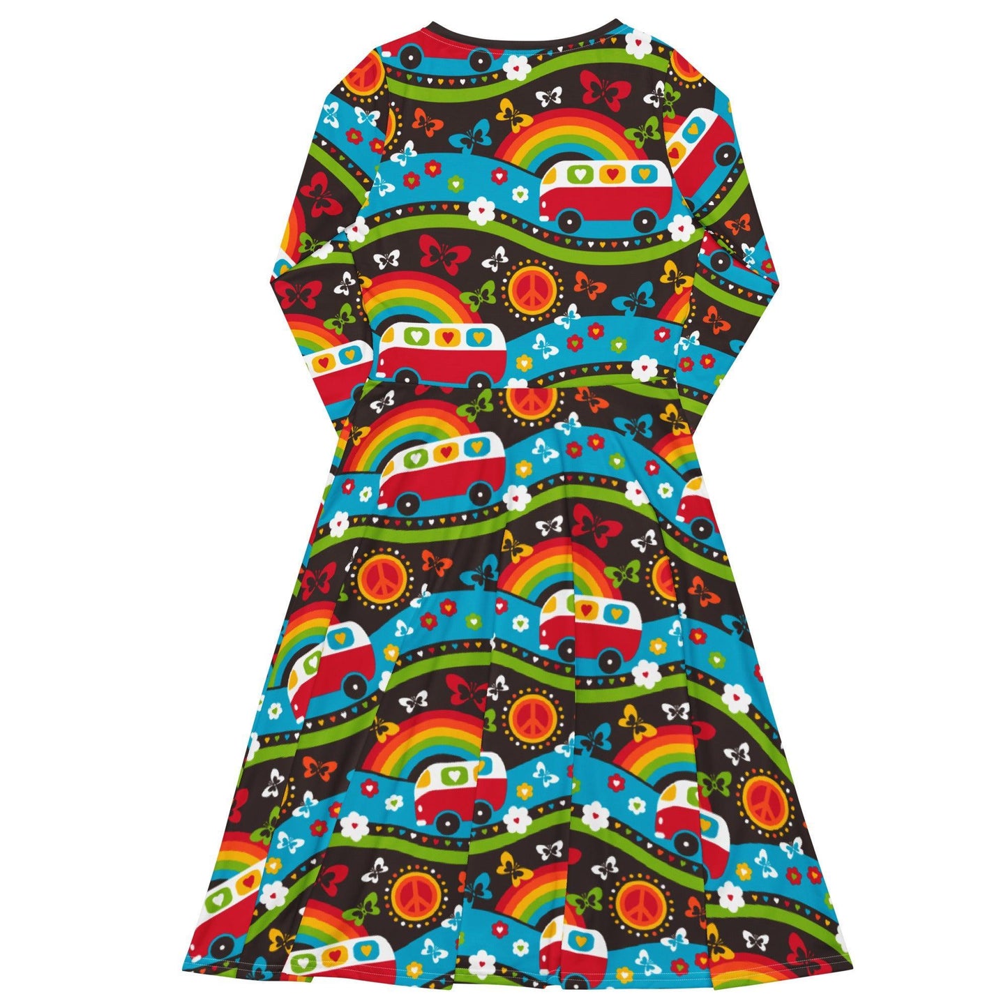 Midi Dress - HIPPIE DAY rainbow