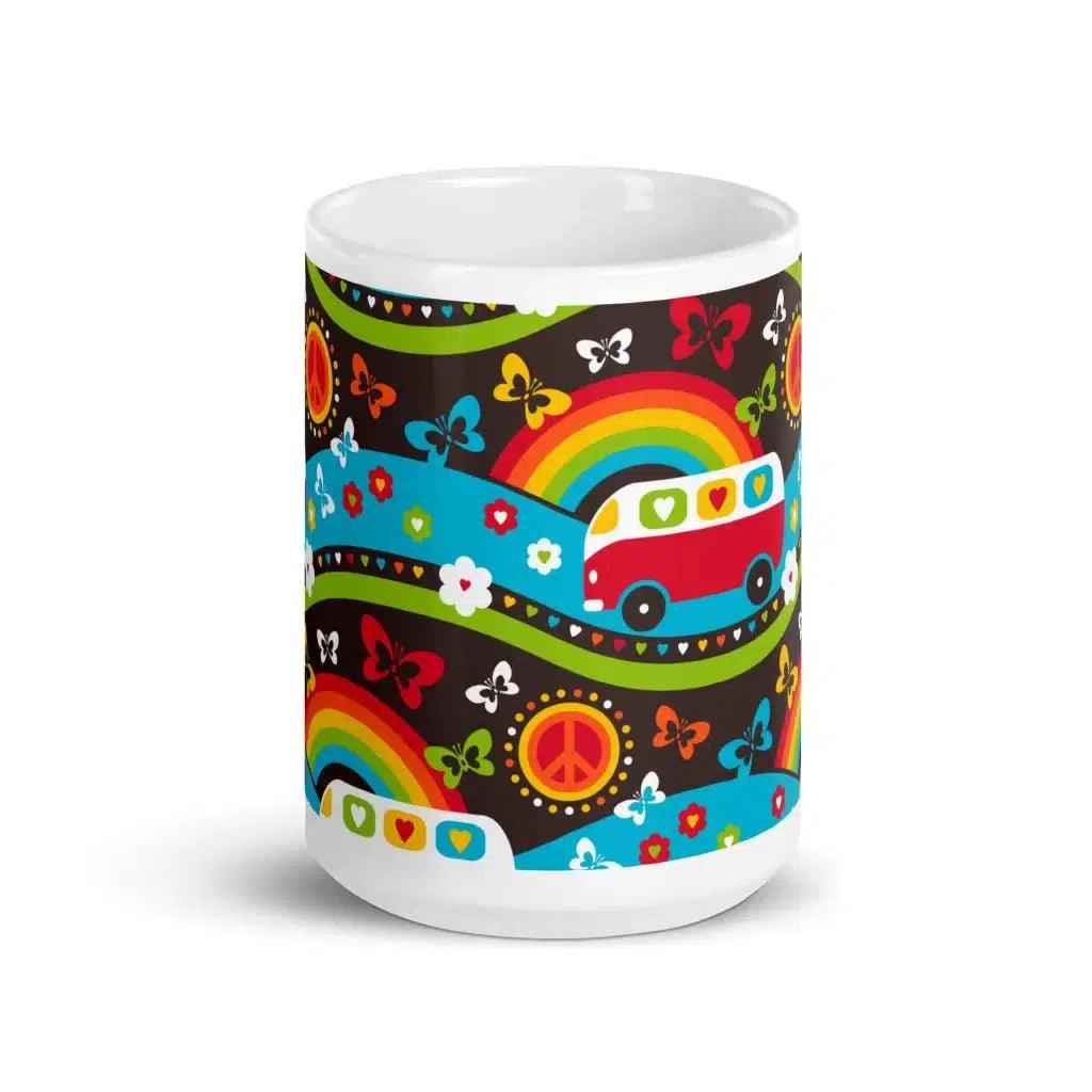 Mug - HIPPIE DAY rainbow