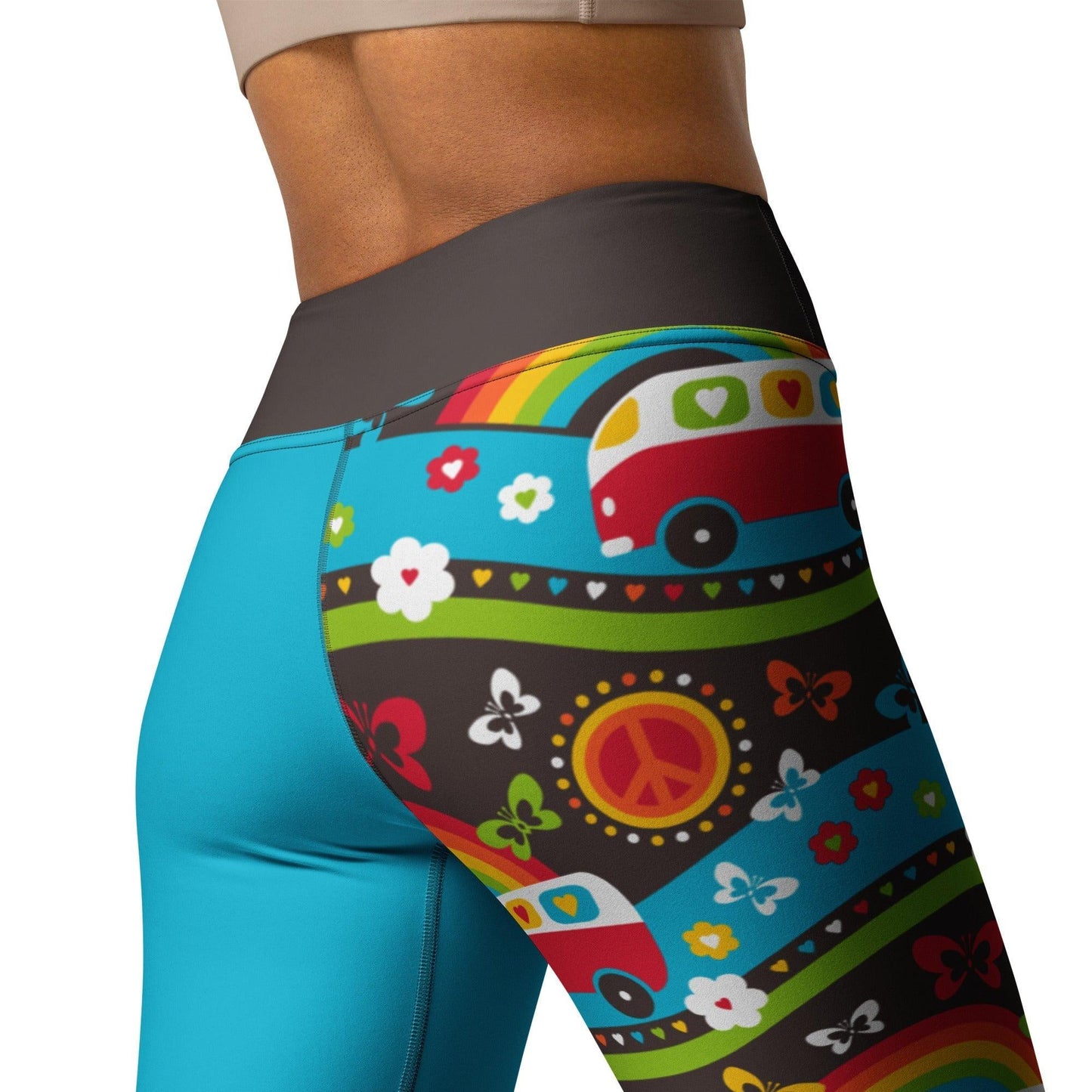 Yoga Leggings - HIPPIE DAY rainbow