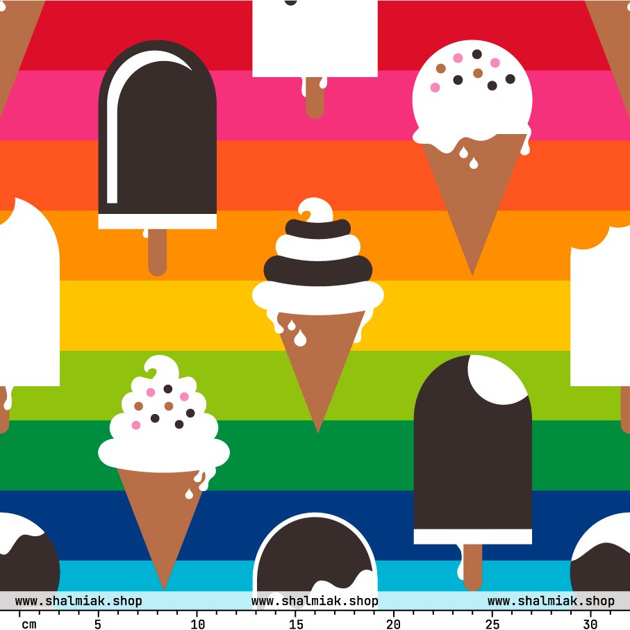 Fabric - JÄDE rainbow