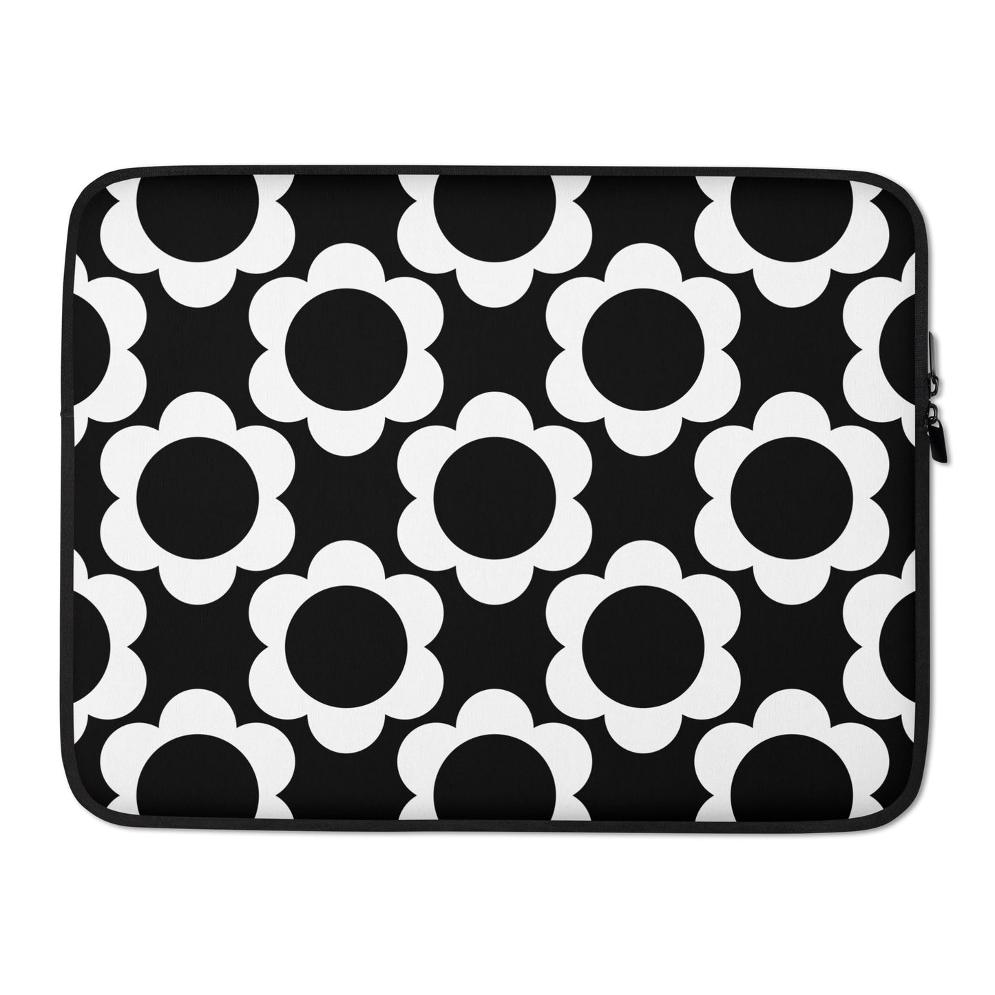 Laptop Sleeve - ELLIE black - Classic Flower Print