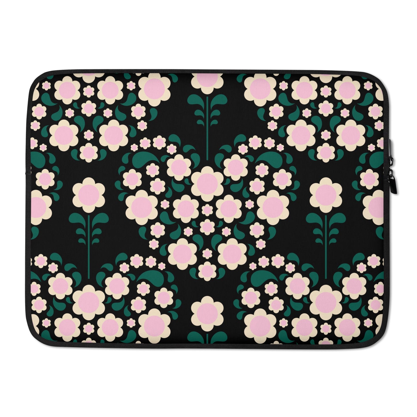 Laptop Sleeve - HEARTBEAT pink black