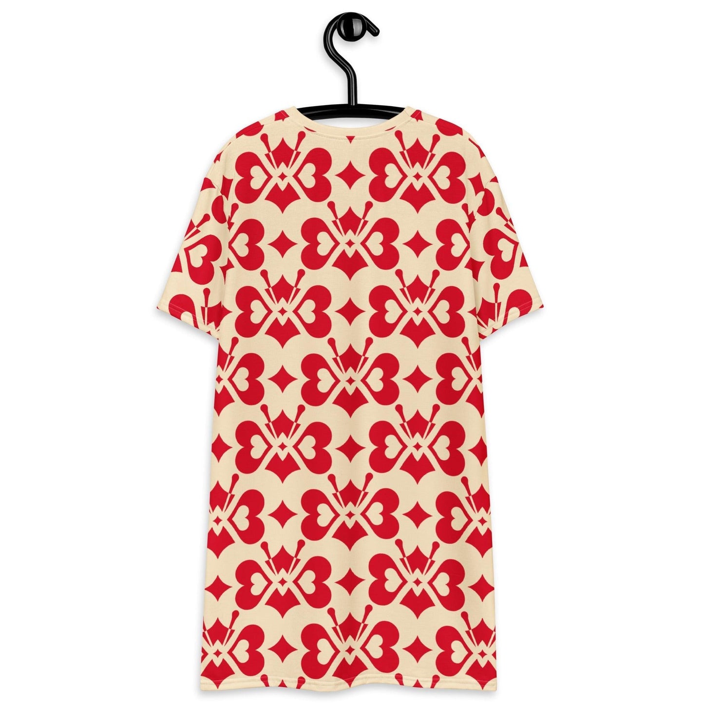T-Shirt Dress - LOVE BUTTERFLY redlight