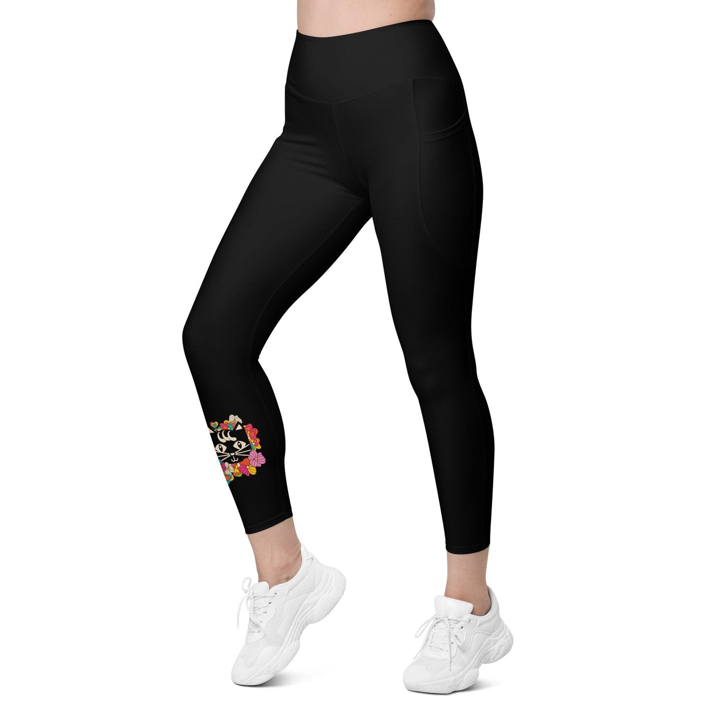 Leggings With Pockets - MAGICAT in black