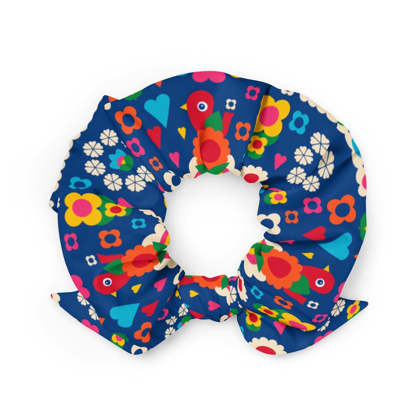 Scrunchie - OLD BIRDIE blue