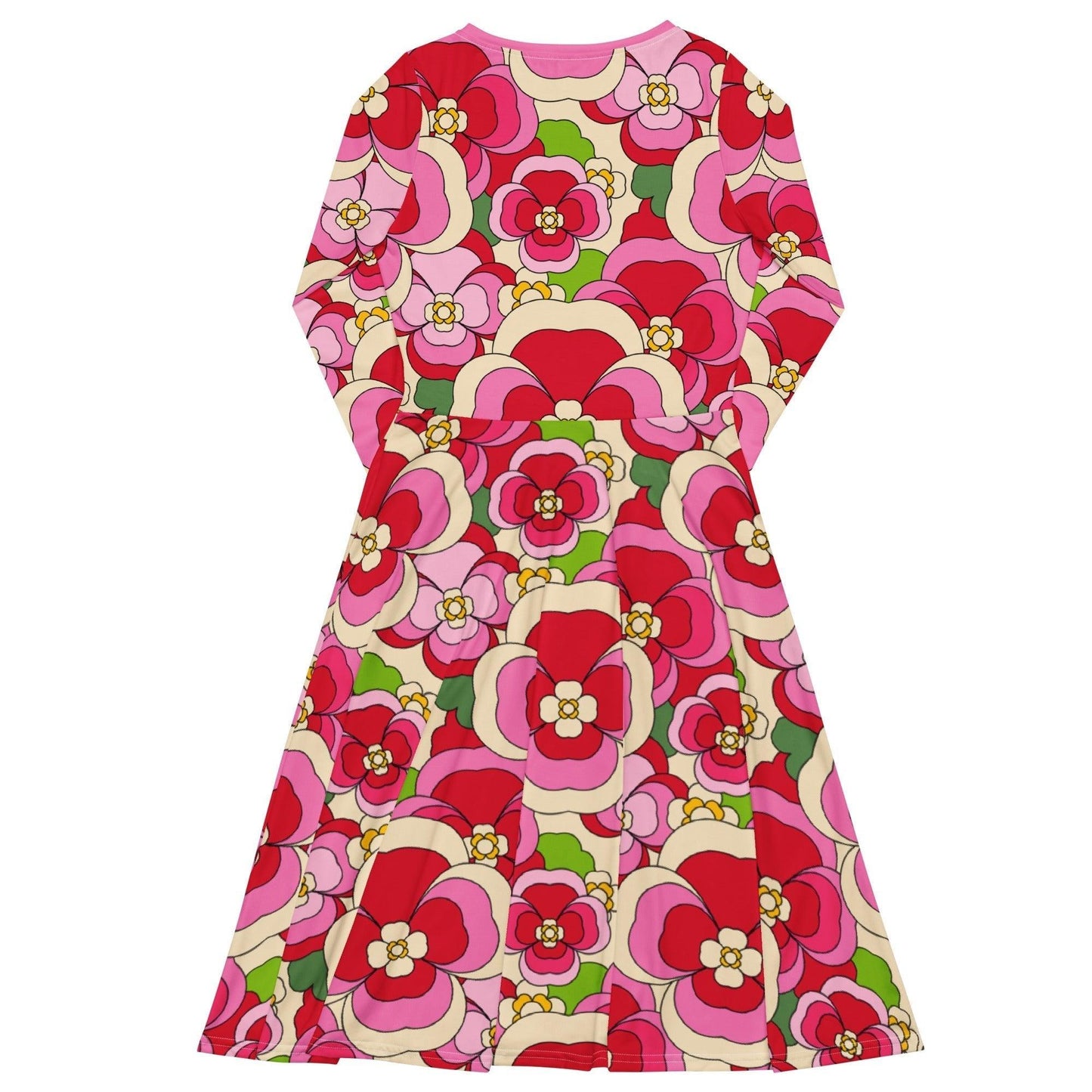 Midi Dress - PANSY FANTASY pink