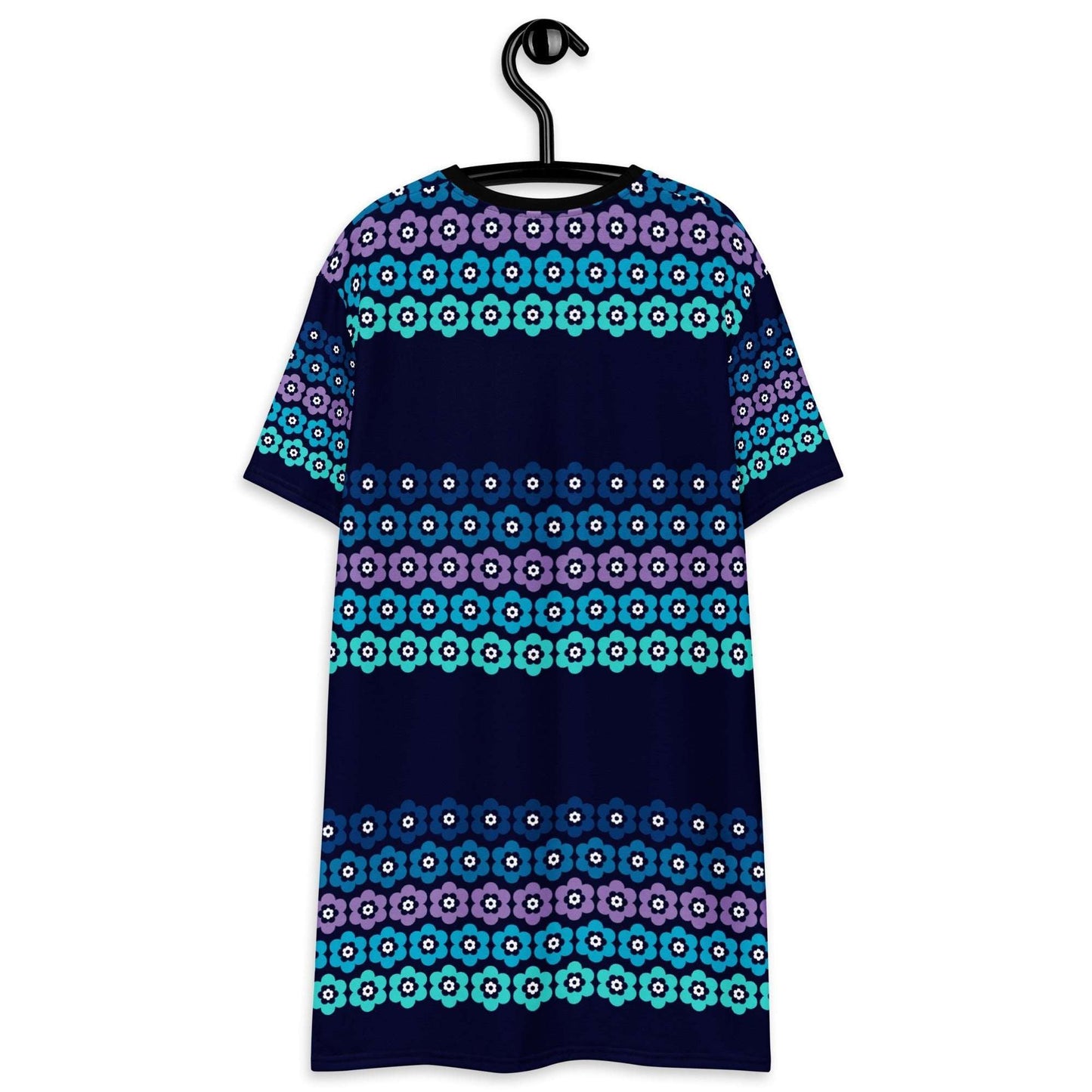 T-Shirt Dress - PEACOCK BLOOM mystic blue