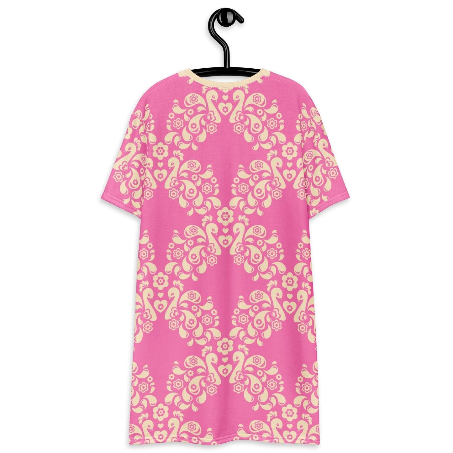T-Shirt Dress - PEACOCK LOVE pink