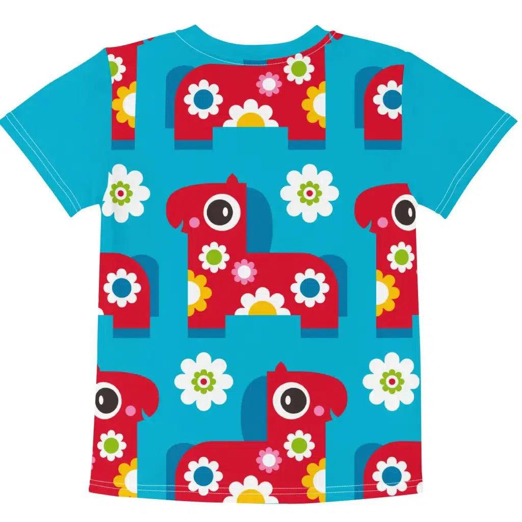 Kids' T-Shirt - PONY BLOOM turquoise