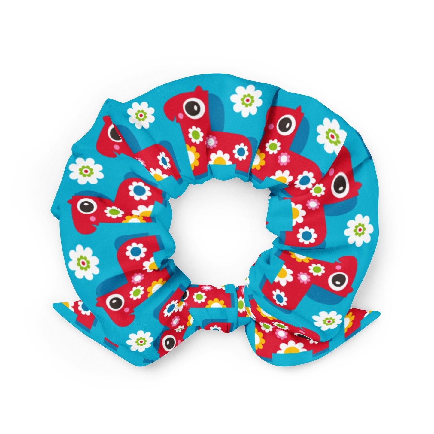 Scrunchie - PONY BLOOM turquoise