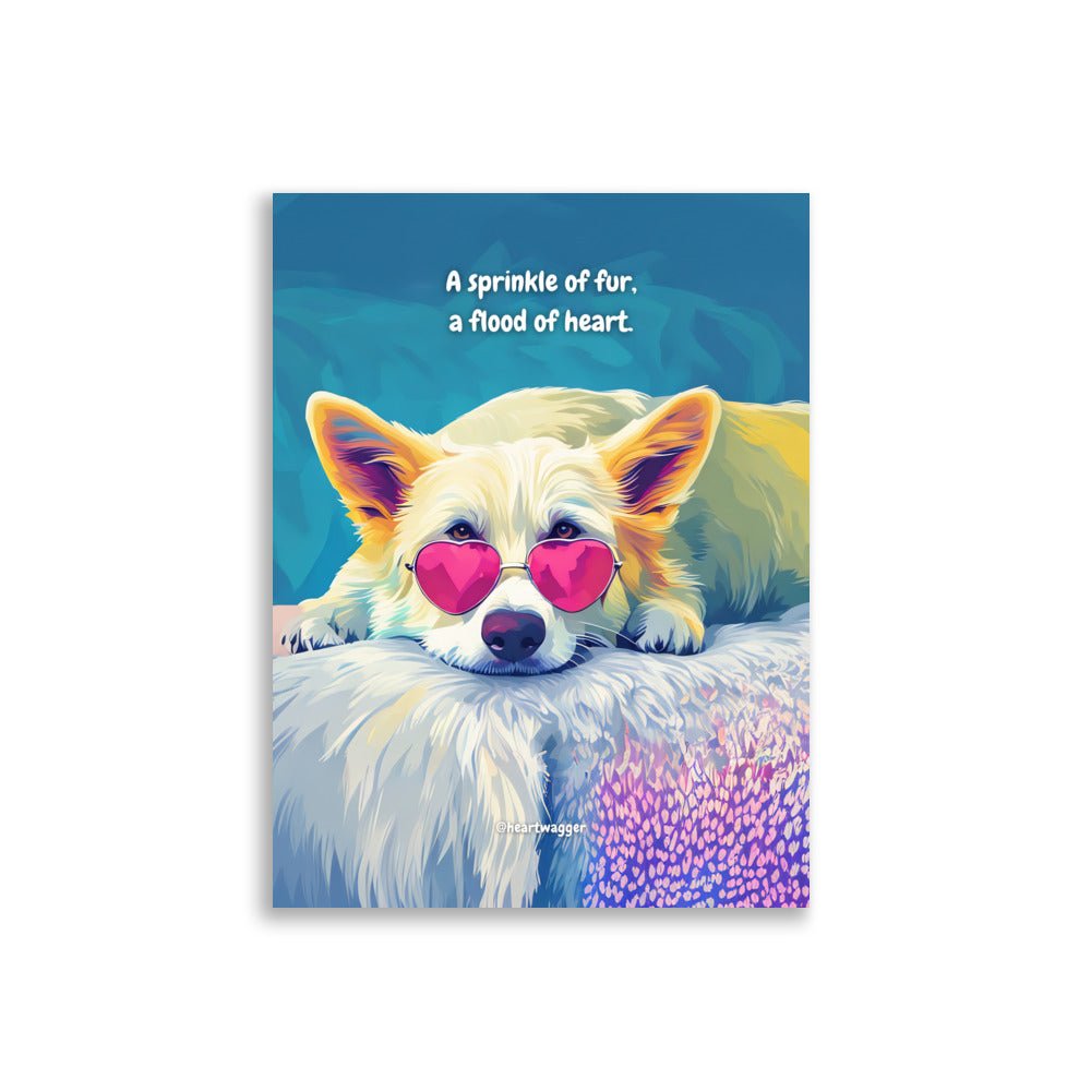 Poster - A sprinkle of fur, a flood of heart 30×40 cm