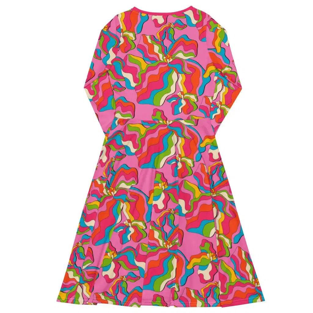 Midi Dress - SASSY IRIS pink