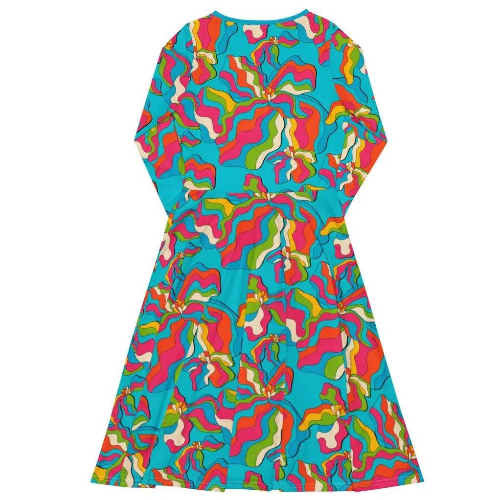 Midi Dress - SASSY IRIS turquoise