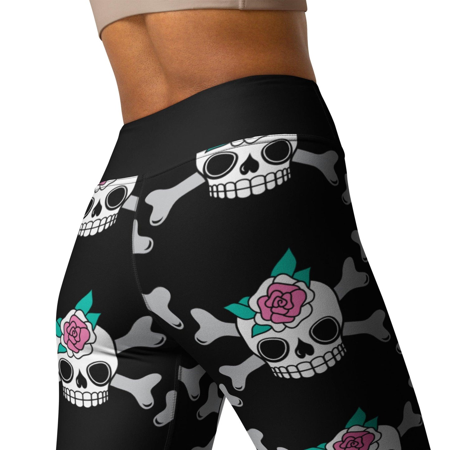 Yoga Leggings -2- SKULLROSE black