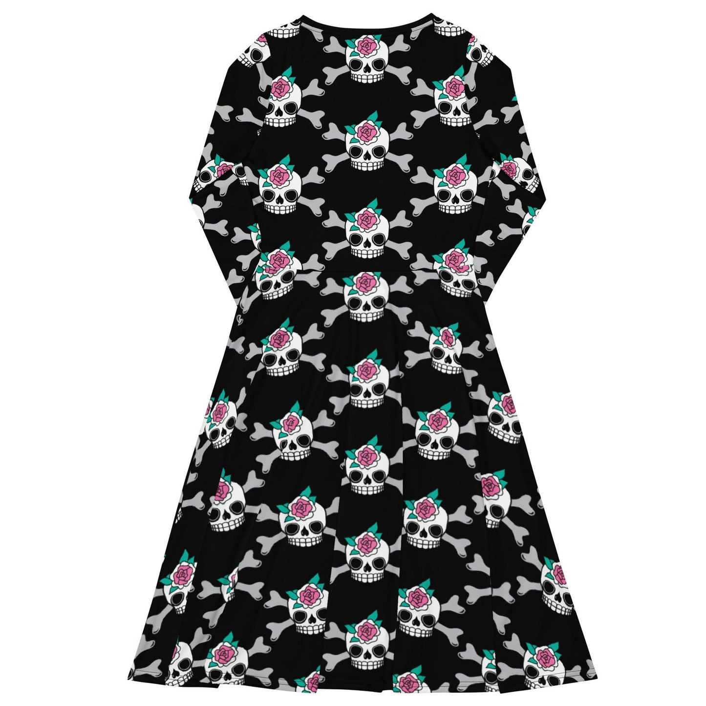 Midi Dress - SKULLROSE black