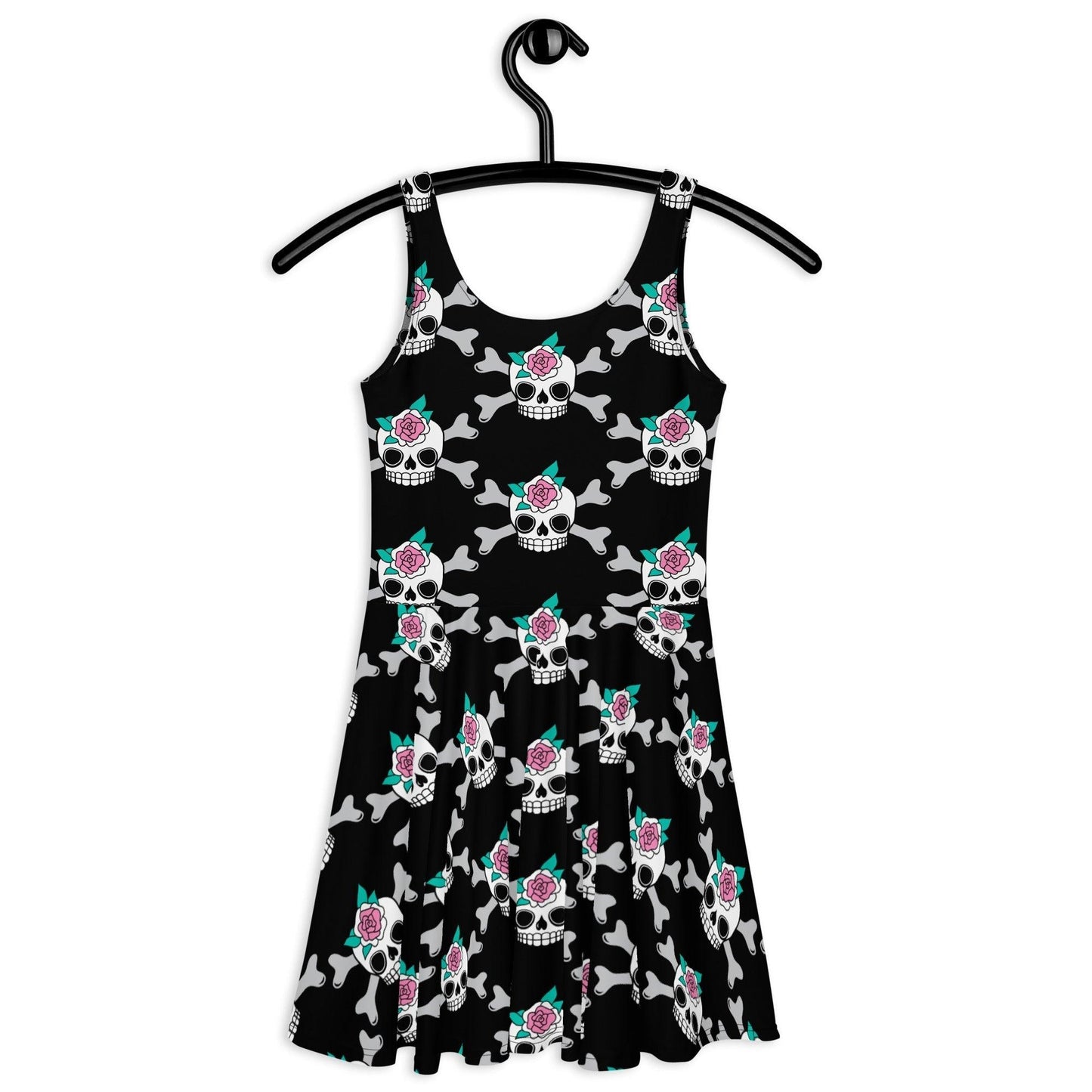 Skater Dress - SKULLROSE black