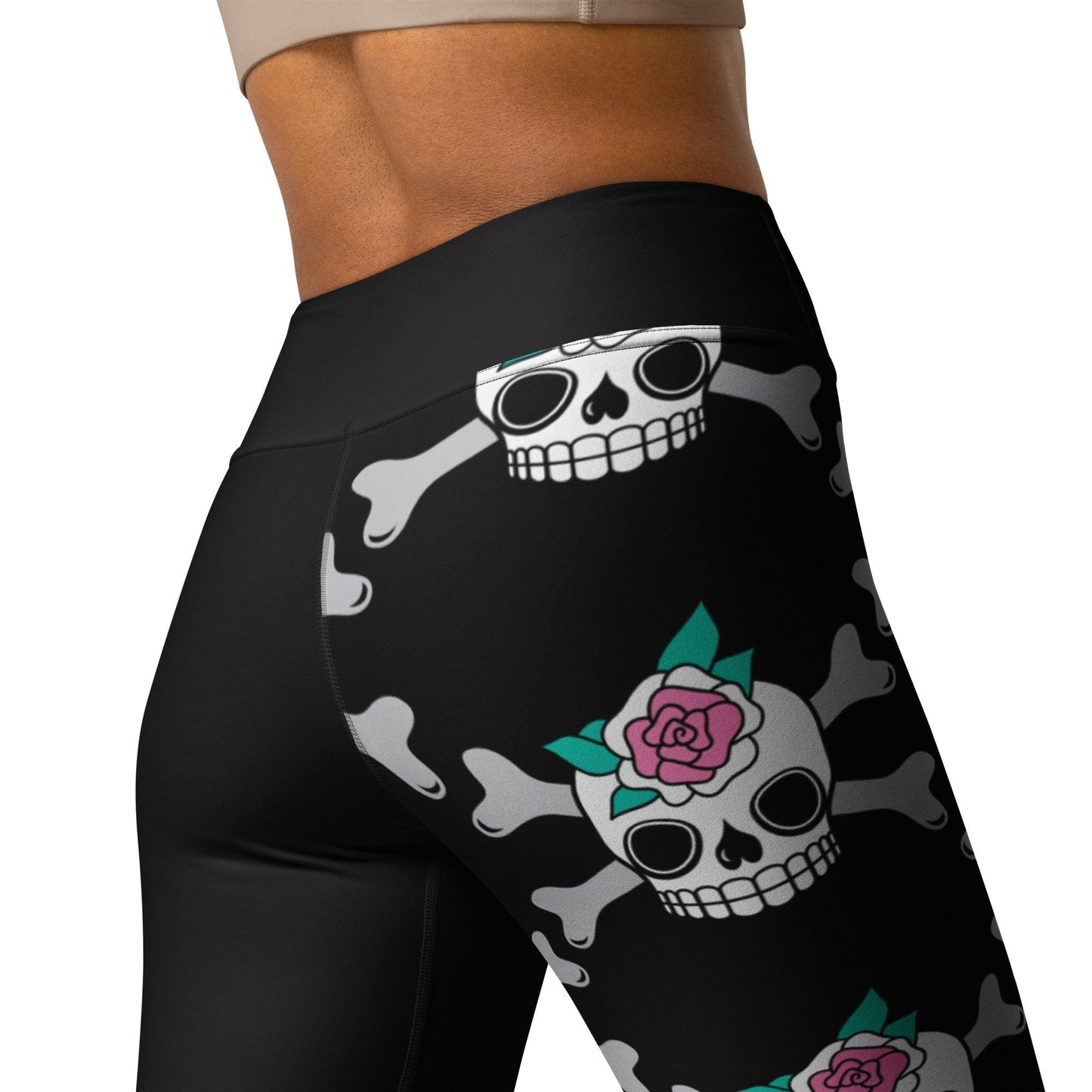 Yoga Leggings - SKULLROSE black