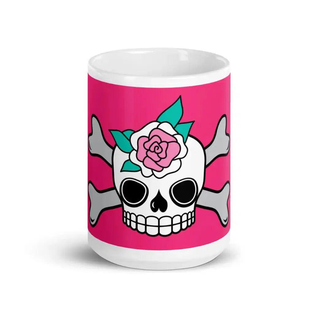 Mug - SKULLROSE pink