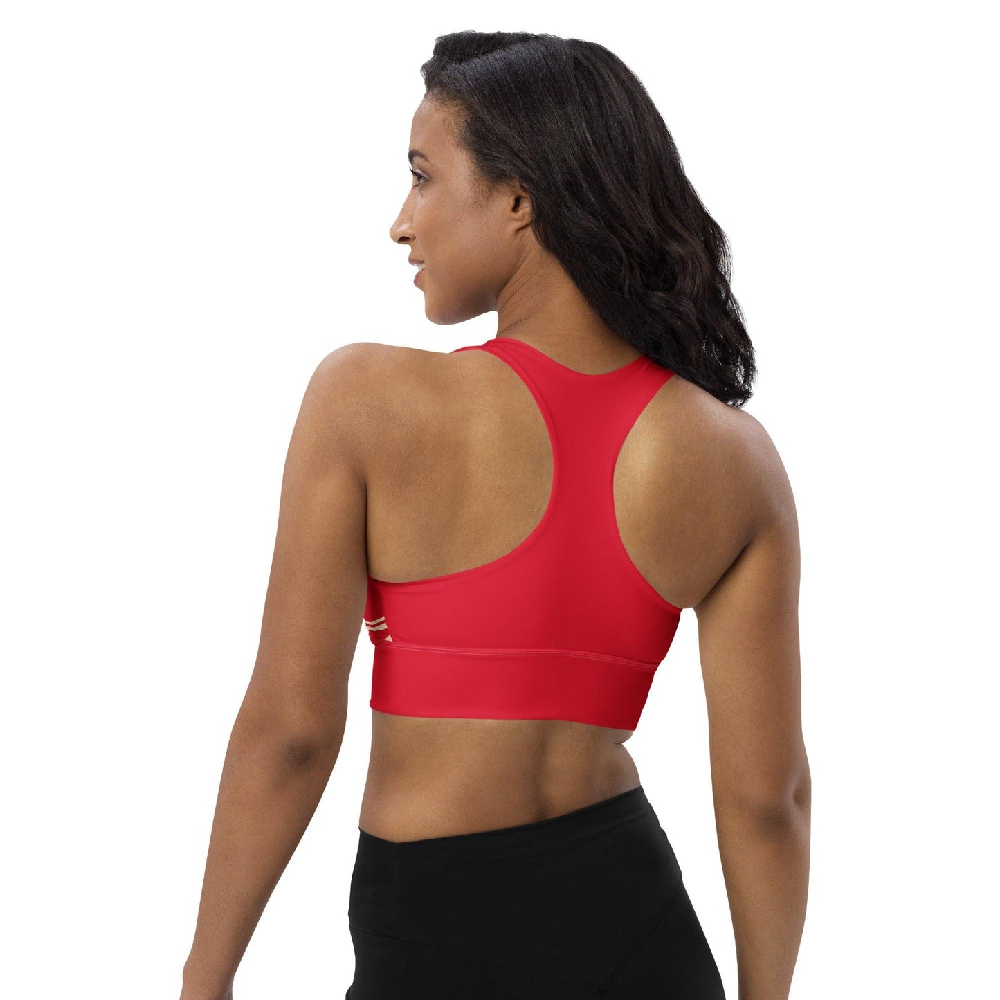 Sports Bra - WAVY red natural