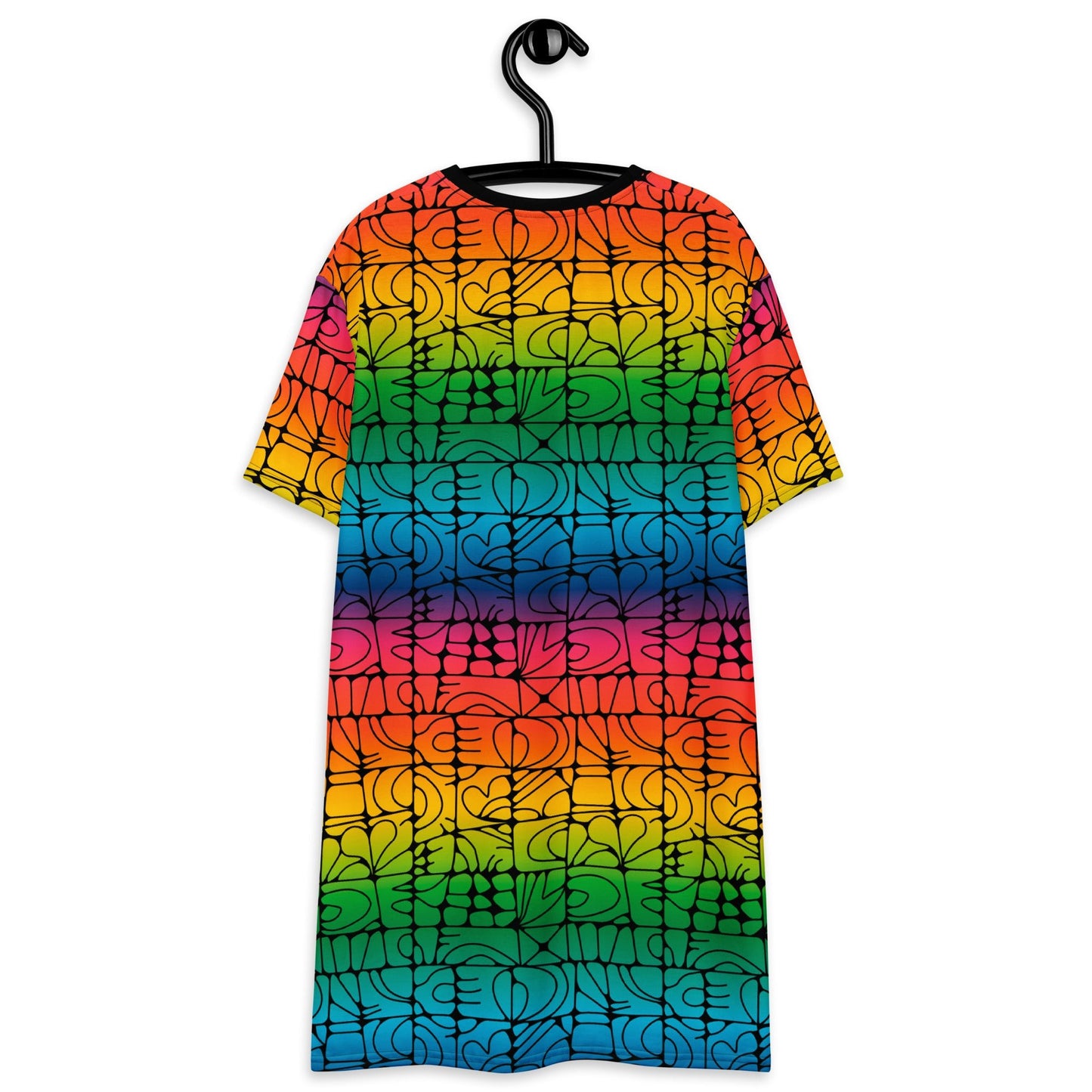T-Shirt Dress - STONE SPIRIT rainbow black