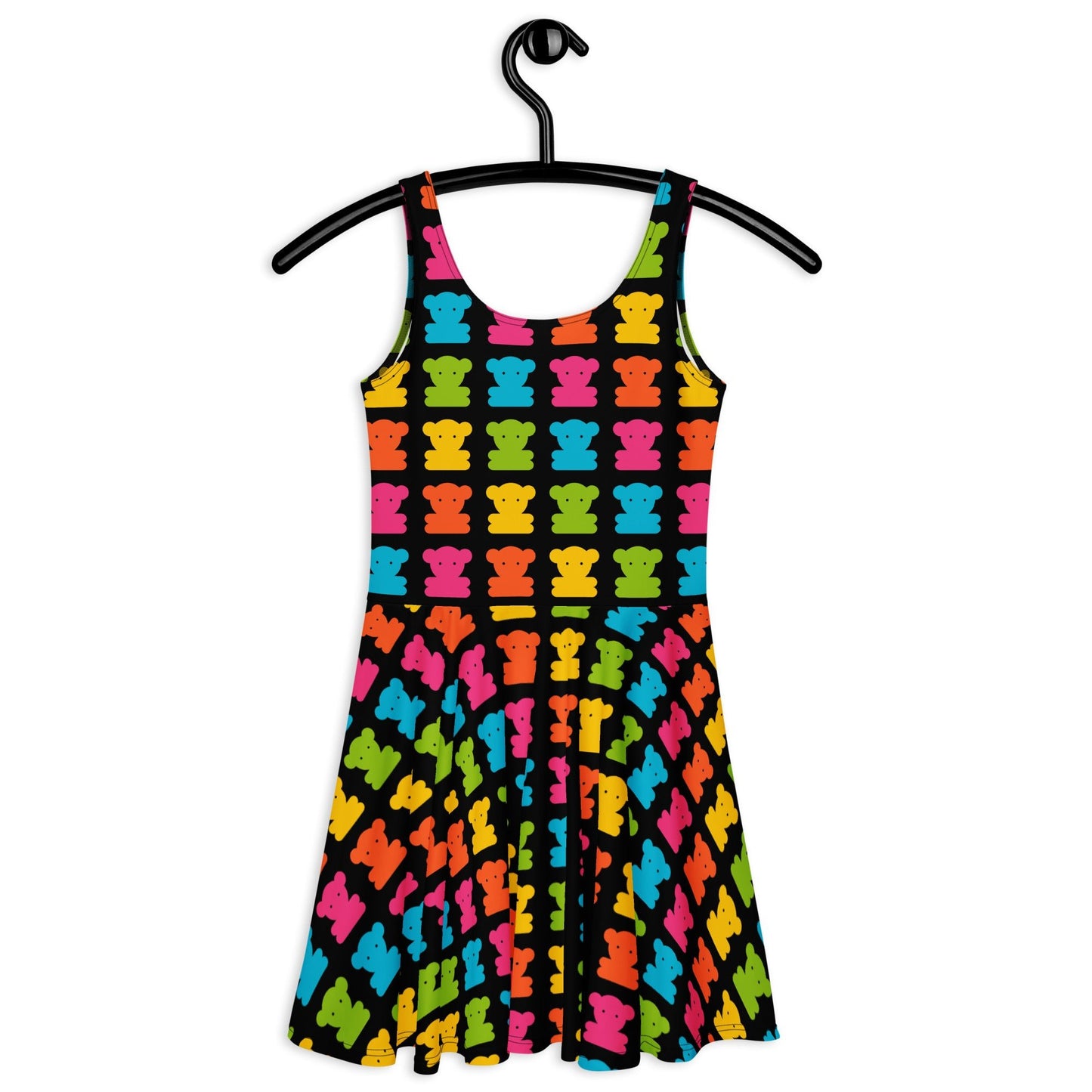 Skater Dress - SWEET TEDDY happy black