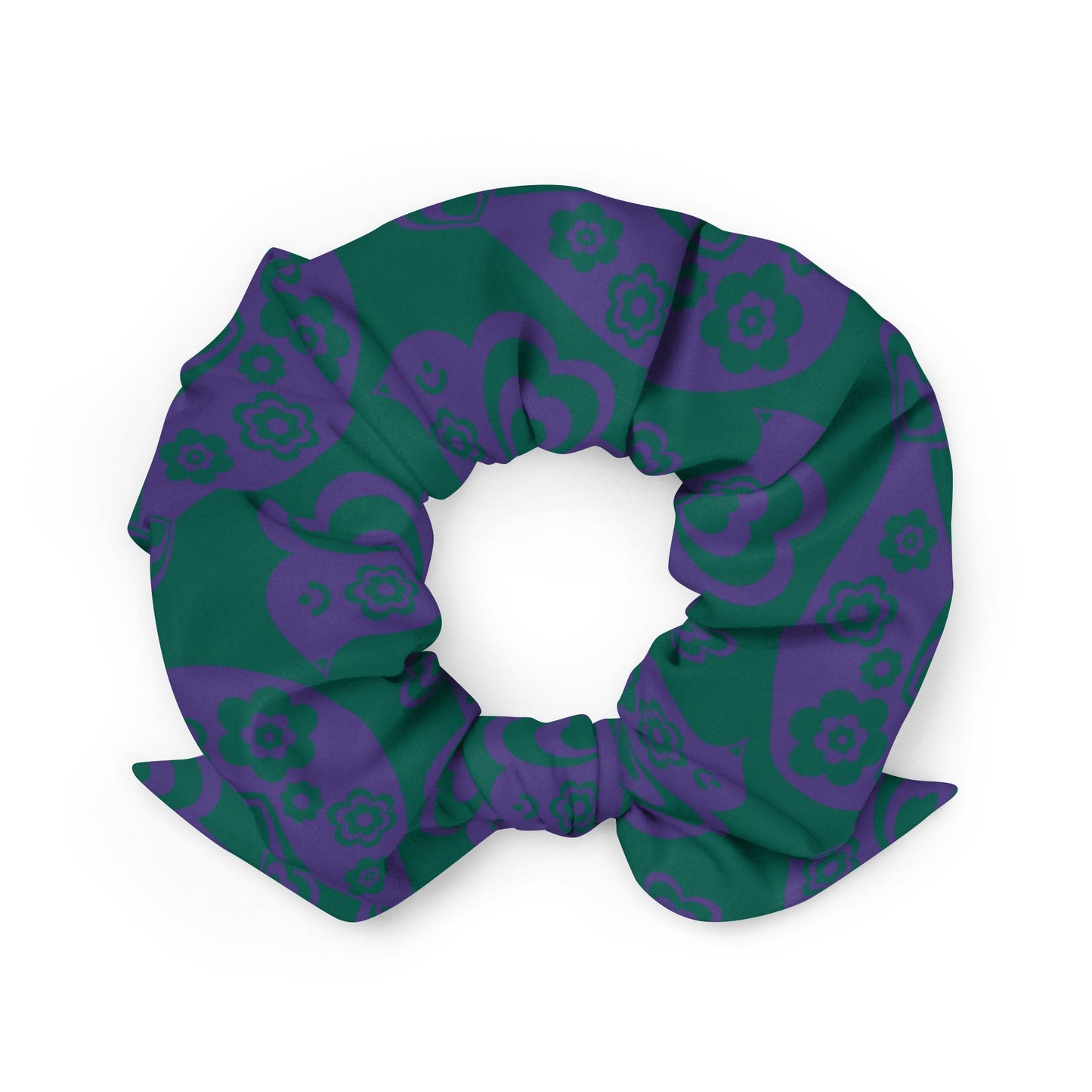Scrunchie - TWEET LOVE green purple