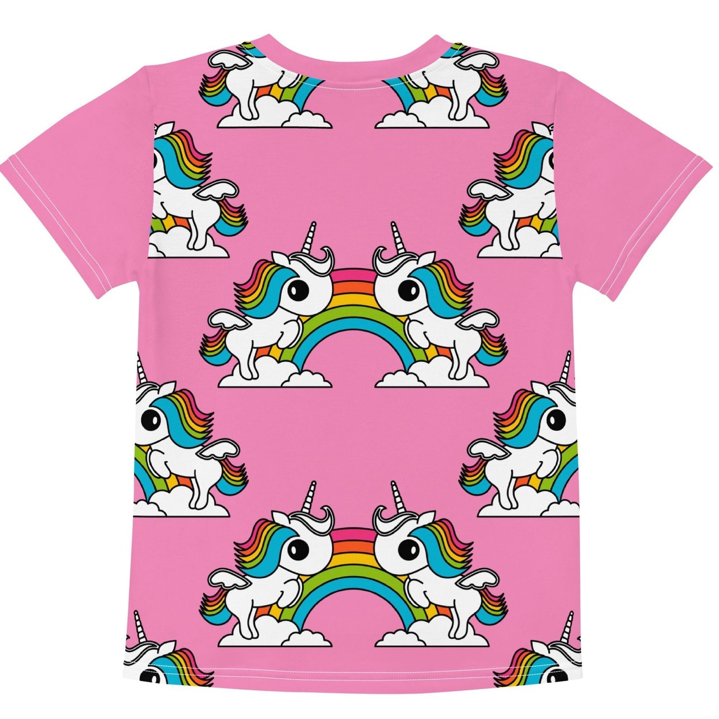 Kids' T-Shirt - UNIQUE pink - Unicorns and rainbows