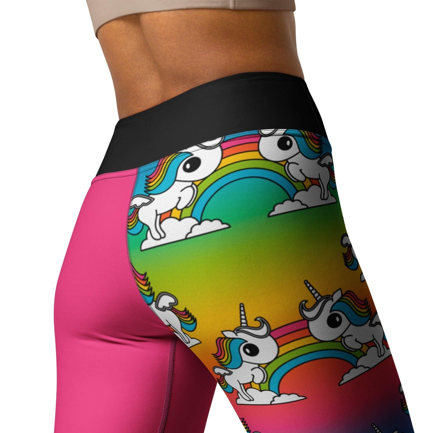 Yoga Leggings - UNIQUE rainbow - Unicorns and rainbows