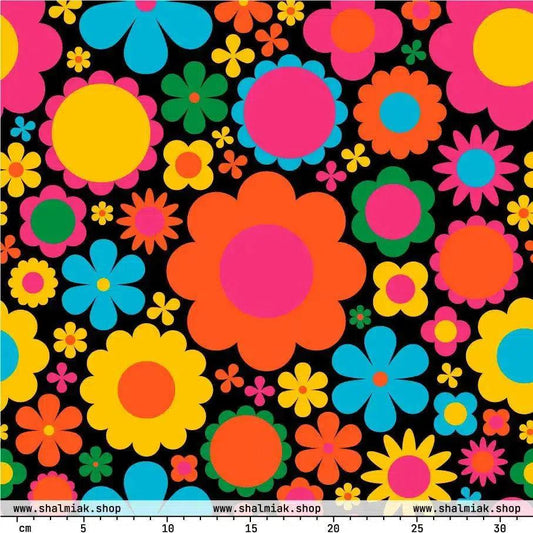 Fabric - BLOOMPOP happy - Popping Bloom Print